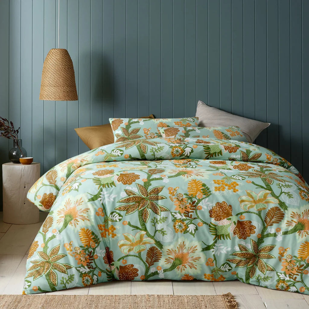 Quilt Cover Set Queen Accessorize Kienze Washed Cotton
