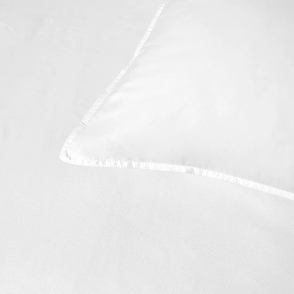 Quilt Cover Set Queen Accessorize White 400TC Bamboo Cotton