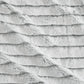 Quilt Cover Set Queen - Ardor Striped Faux Fur Grey Super