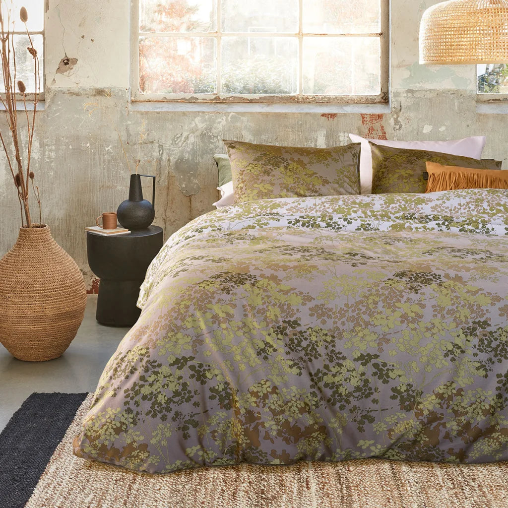Quilt Cover Set Queen Bedding House Pantalla Green Bamboo