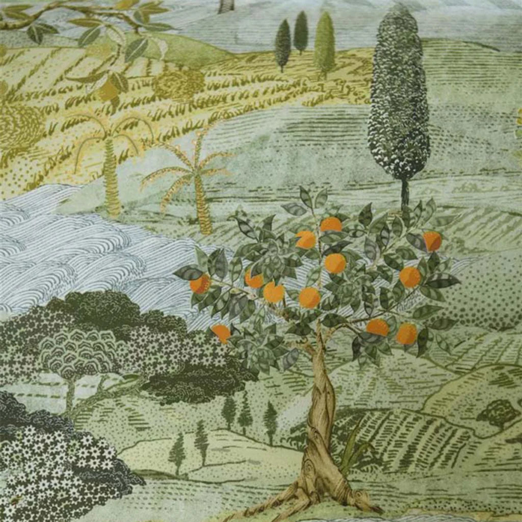 Quilt Cover Set Queen PIP Studio Toscana Green Cotton