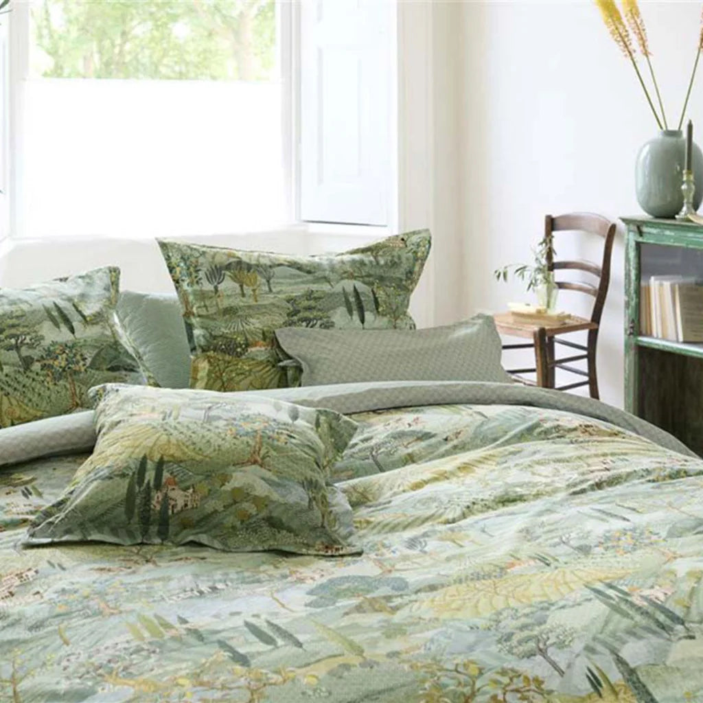 Quilt Cover Set Queen PIP Studio Toscana Green Cotton