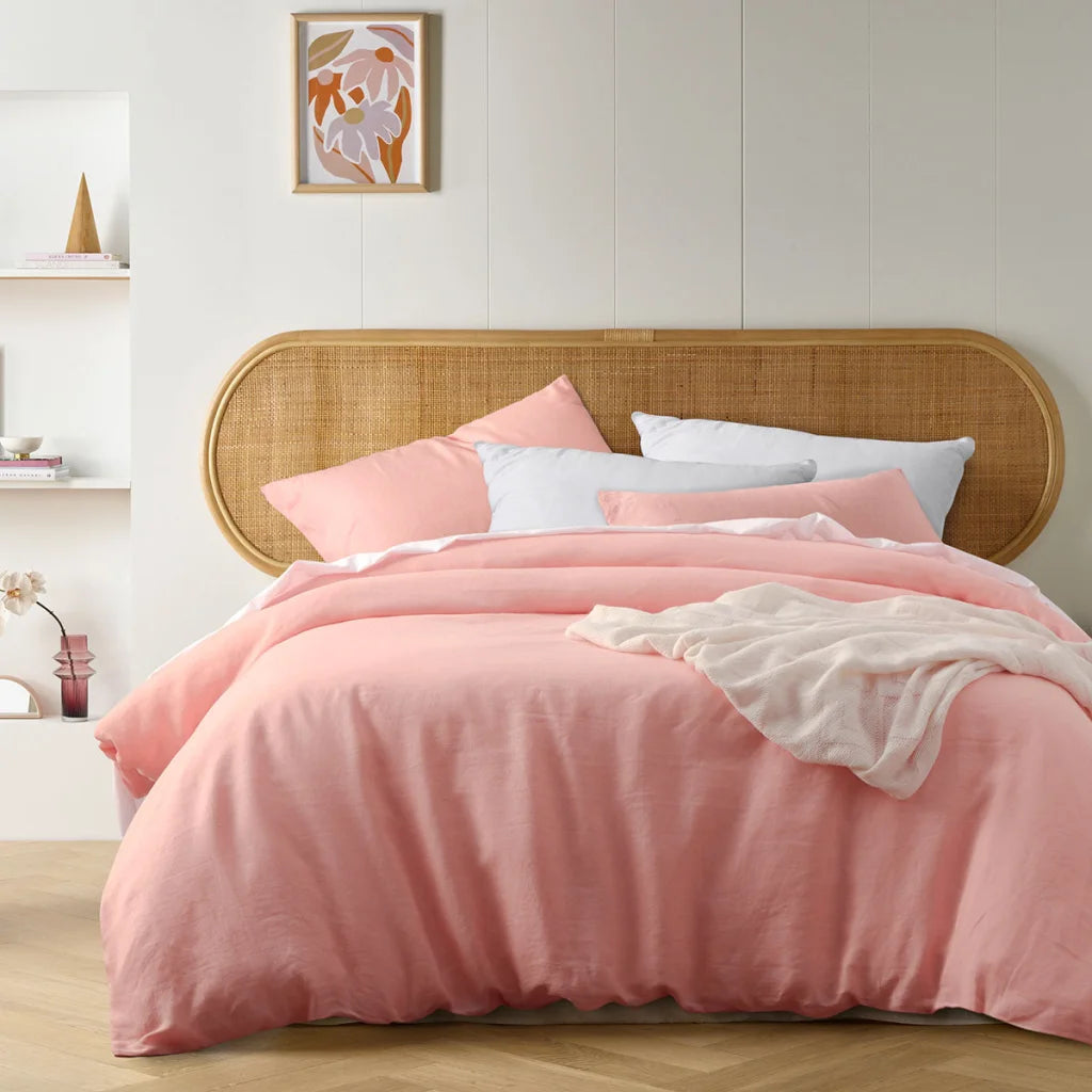 Quilt Cover Set Queen Vintage Design Homewares Peach French