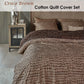 Quilt Cover Set Riviera Maison Croco Brown Cotton - King