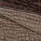 Quilt Cover Set Riviera Maison Croco Brown Cotton - King