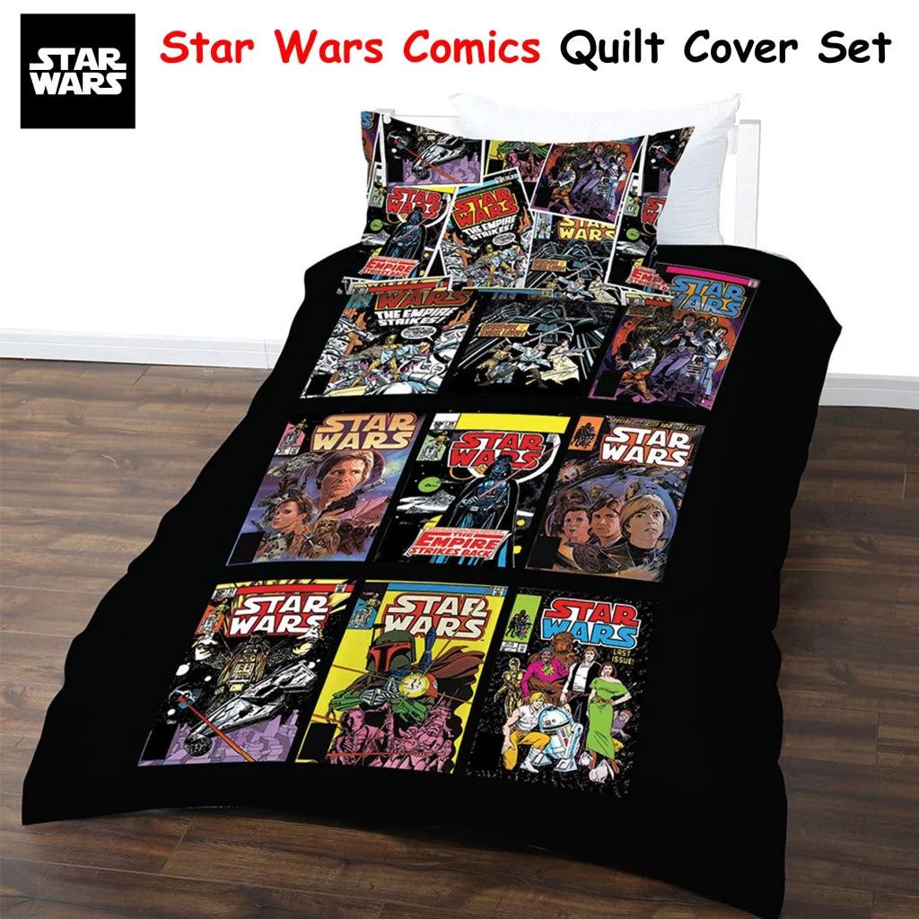 Quilt Cover Set Star Wars Comics Double 778