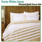 Quilt Cover Set Turin White KING - Home & Garden