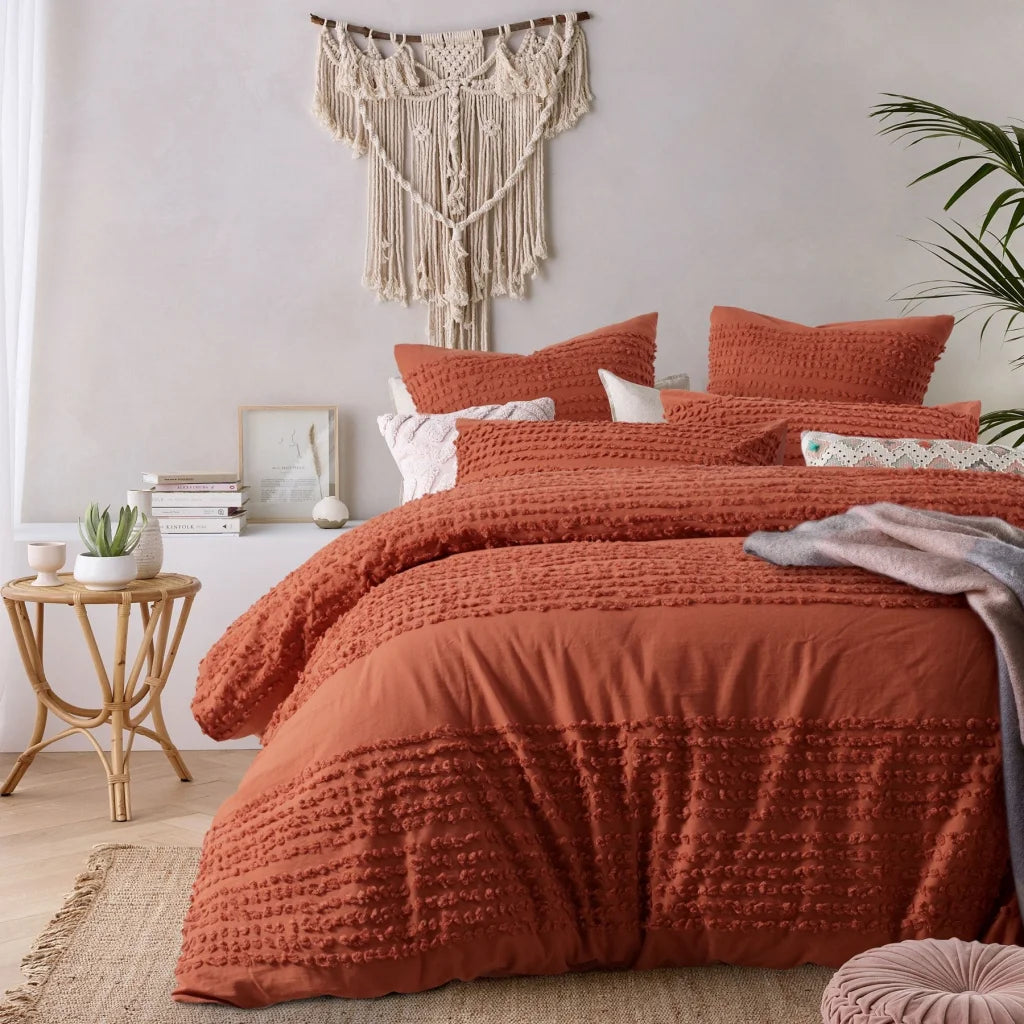 Quilt Cover Set Vintage Design Homewares Betty Tobacco