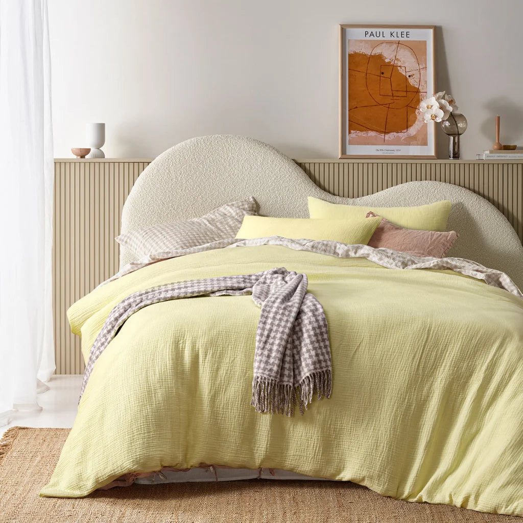 Quilt Cover Set Vintage Design Homewares Hugo Butter Cotton
