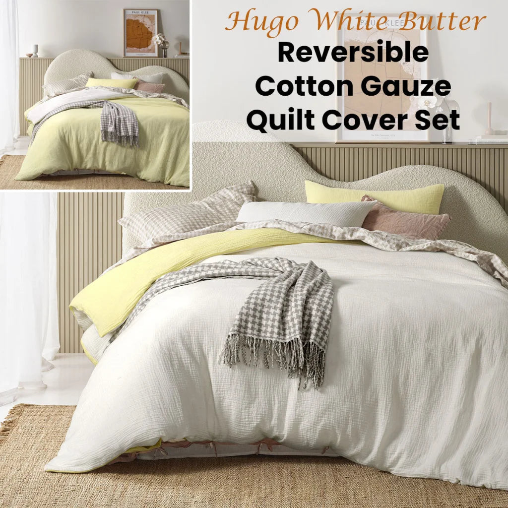 Quilt Cover Set Vintage Design Homewares Hugo Reversible