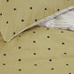 Quilt Cover Set VTWonen Striped Hearts Yellow Cotton - King