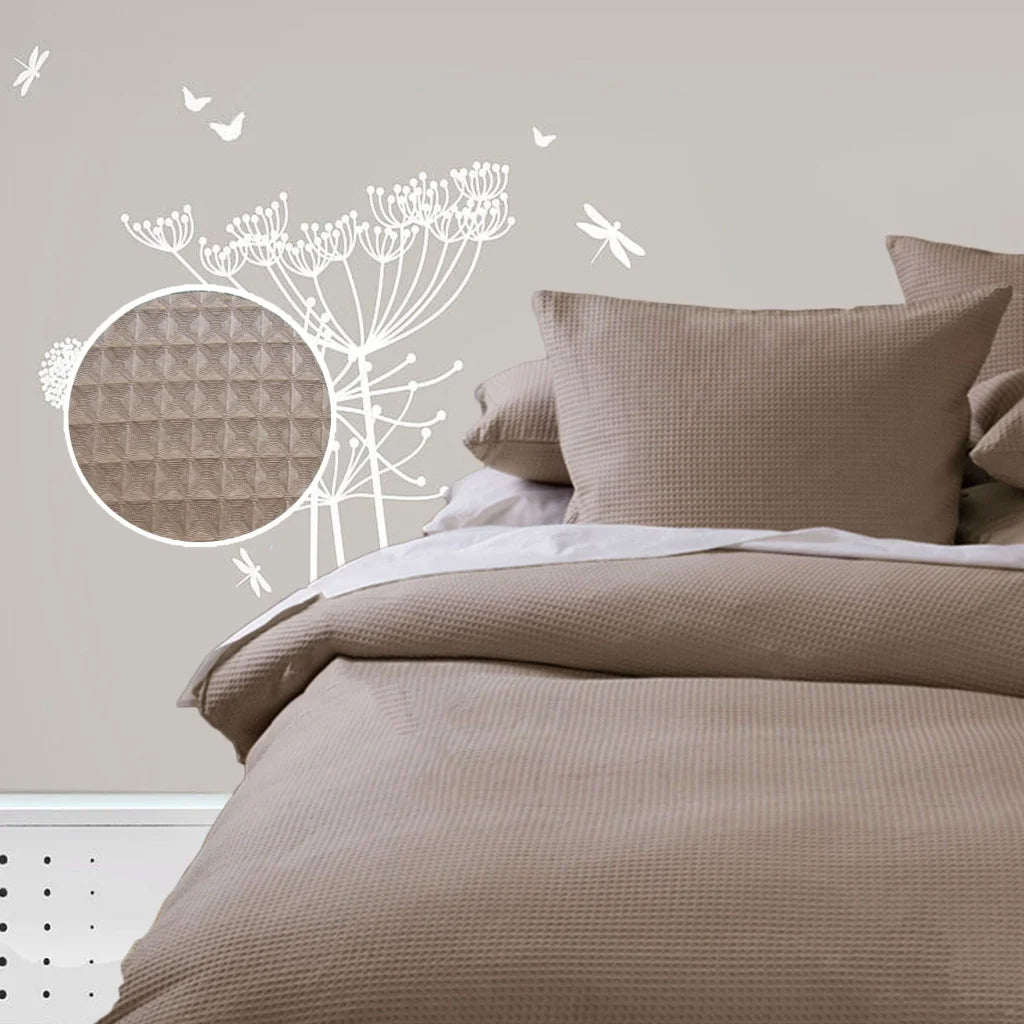 Quilt Cover Set Waffle - Queen - Home & Garden