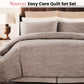 Quilt Cover Set Weaves Coffee Easy