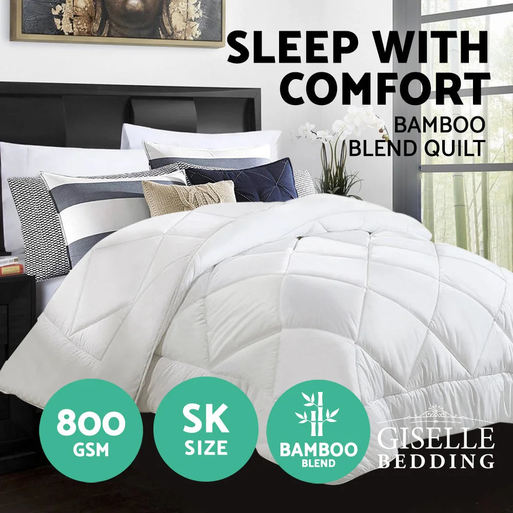 Quilt Duvet Cover Bedding Microfiber Microfibre Bamboo Doona Winter