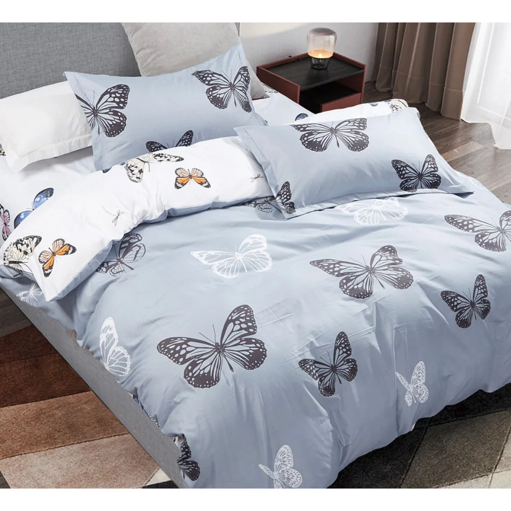 Quilt/Duvet Cover Set Butterfly King Size - Home & Garden