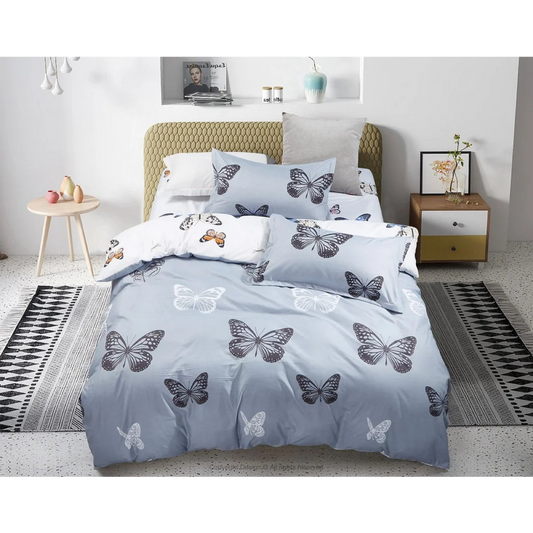 Quilt/Duvet Cover Set Butterfly King Size - Home & Garden