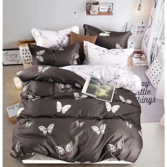 Quilt/Duvet Cover Set Butterfly Super King Size - Home &