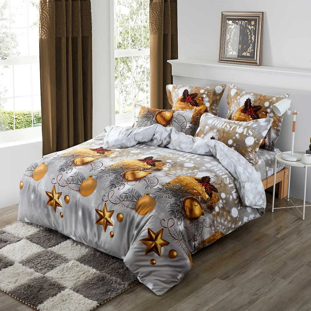 Quilt/Duvet Cover Set Christmas Gift Queen Size - Home &