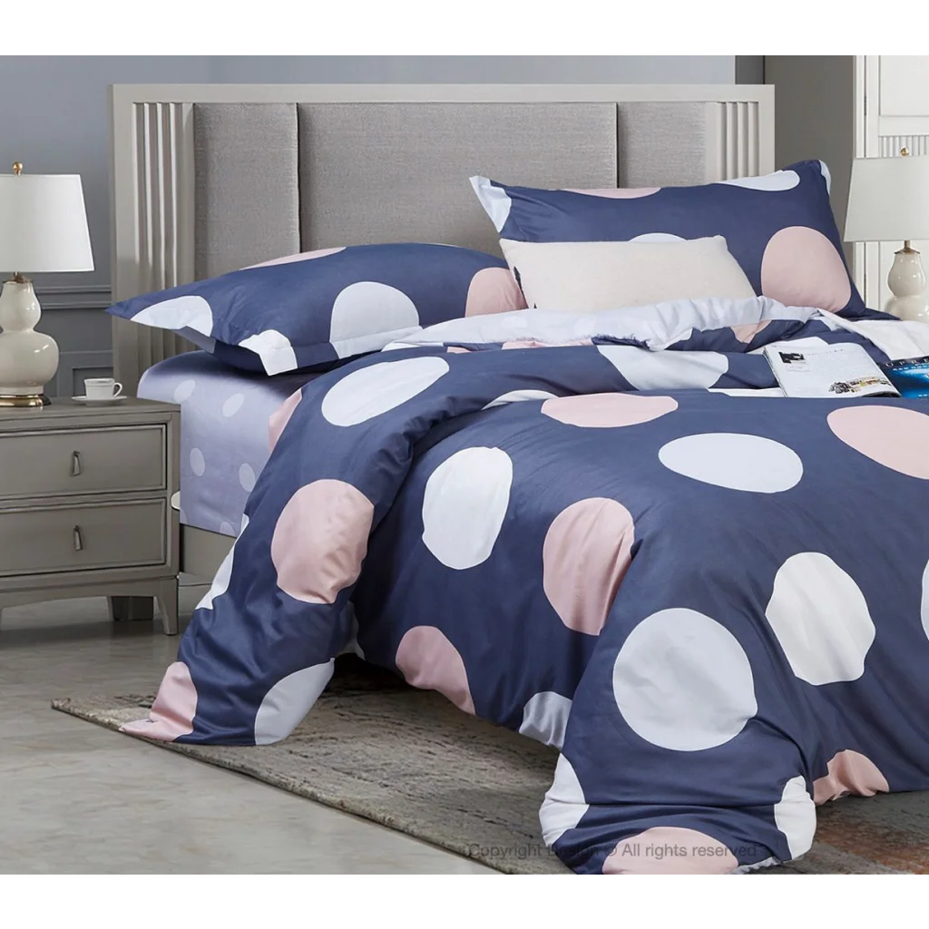 Quilt/Duvet Cover Set Circles Super King Size - Home &
