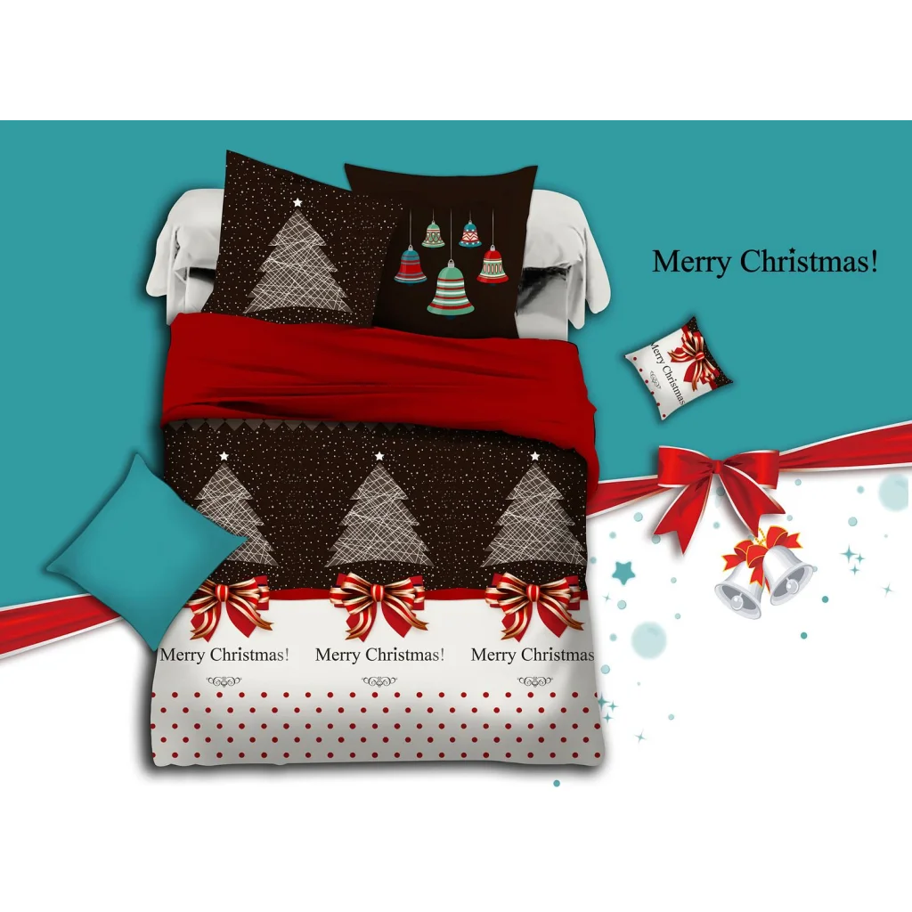 Quilt/Duvet Cover Set Merry Christmas King Size - Home &
