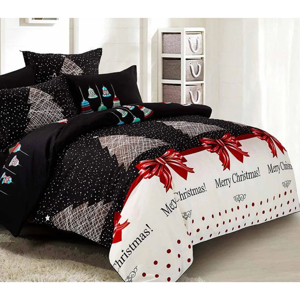 Quilt/Duvet Cover Set Merry Christmas Super King Size