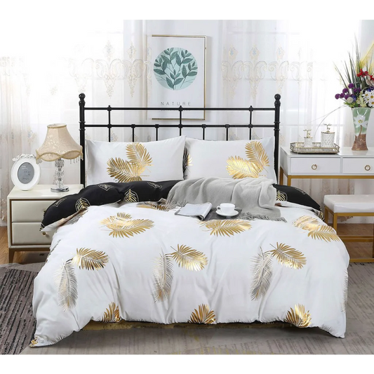 Quilt/Duvet Cover Set Reversible Design Super King Size Bed