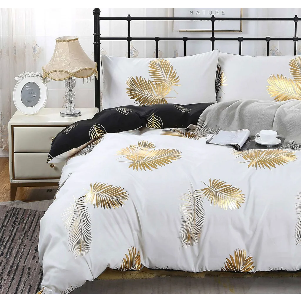 Quilt/Duvet Cover Set Reversible Design Super King Size Bed