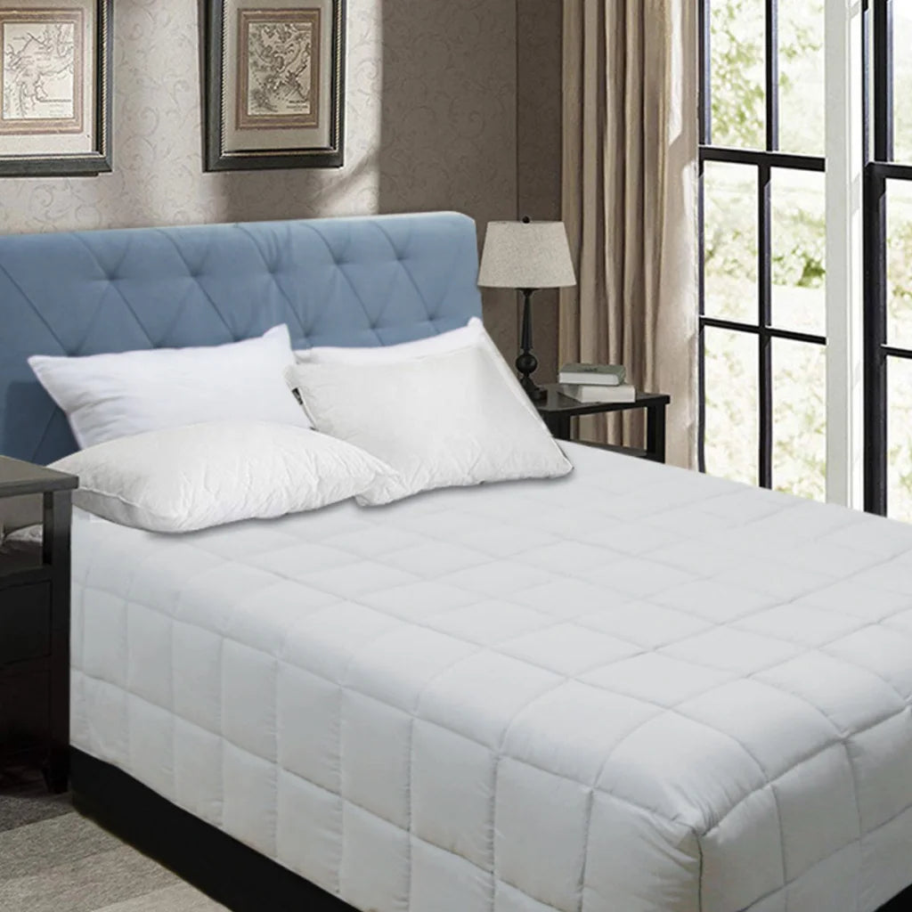Quilt Shangri La Bamboo Blend Microfiber Box End - Silver