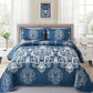 Quilted Bedspread & Pillowcases Set - Alluring Luxurious
