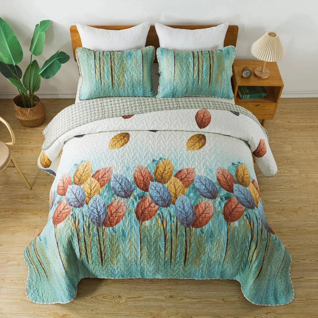 Quilted Bedspread & Pillowcases Set - Majestic Sleep