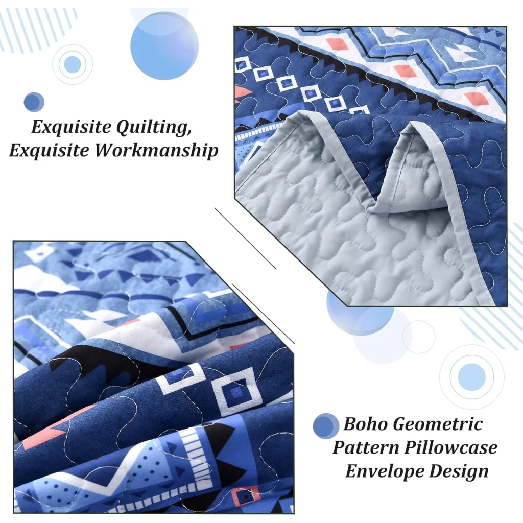 Quilted Bedspread & Pillowcases Set - Nature Lover’s