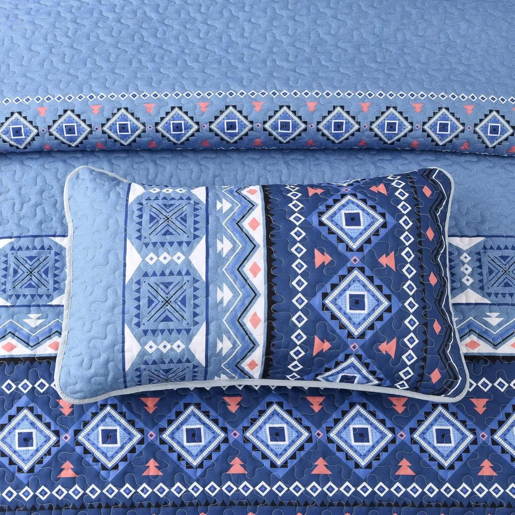 Quilted Bedspread & Pillowcases Set - Nature Lover’s