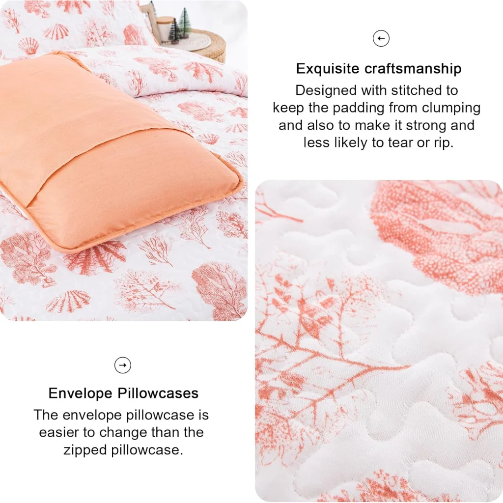 Quilted Bedspread & Pillowcases Set - Sleek Contemporary
