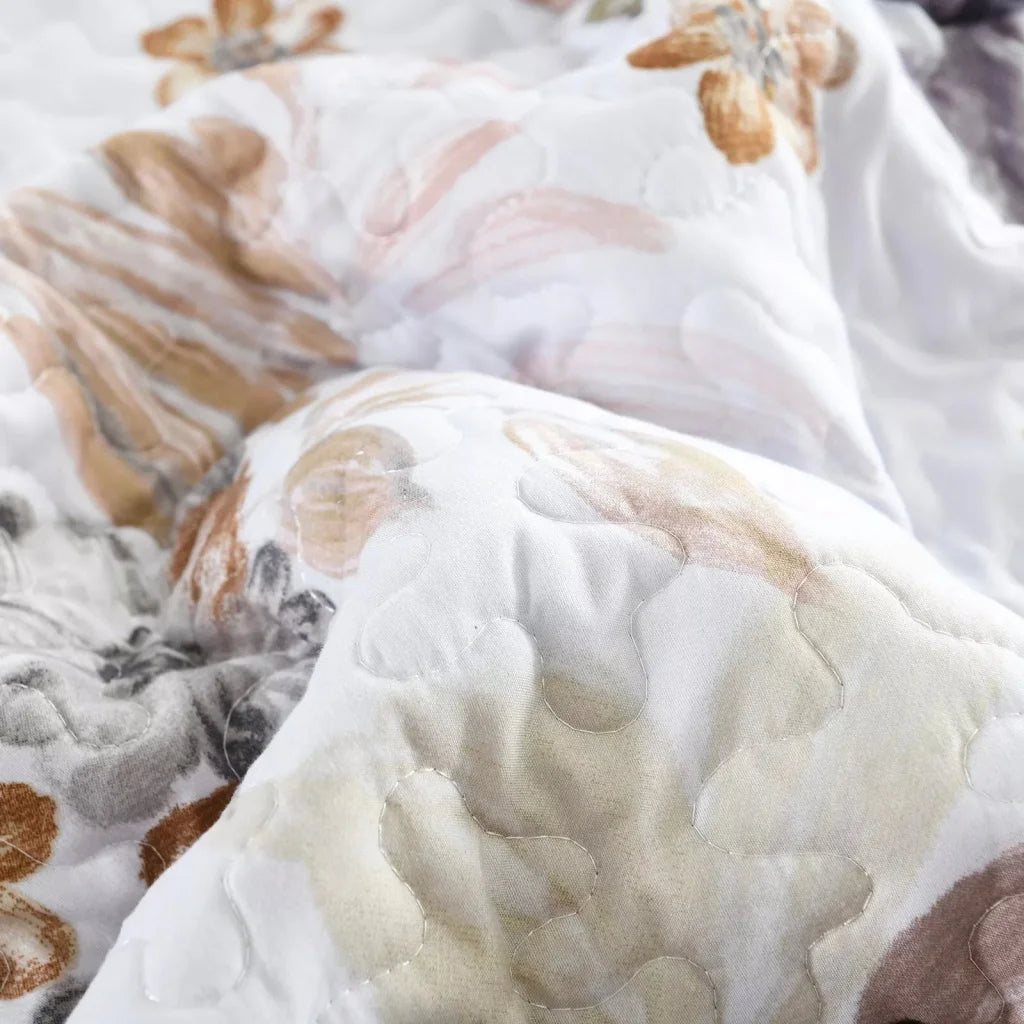 Quilted Bedspread & Pillowcases Set - Zen Find Your Inner