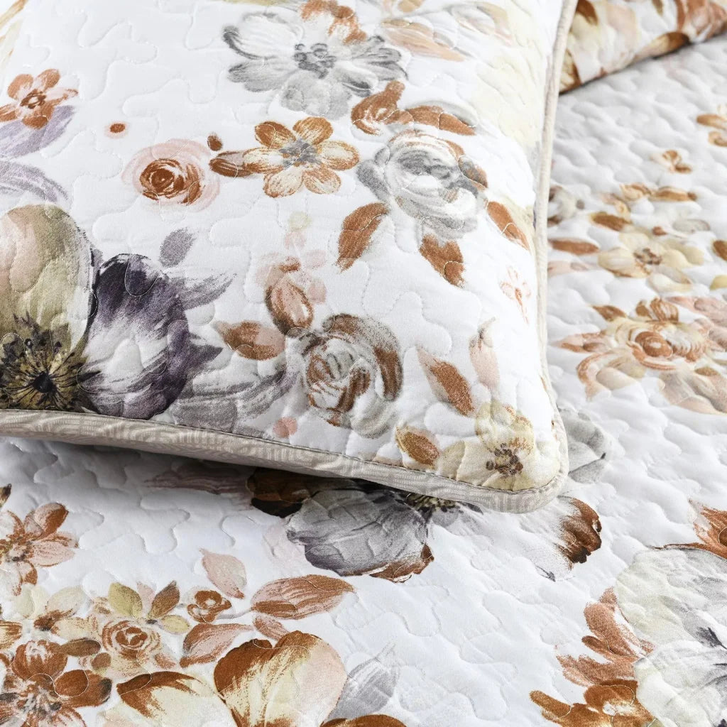 Quilted Bedspread & Pillowcases Set - Zen Find Your Inner