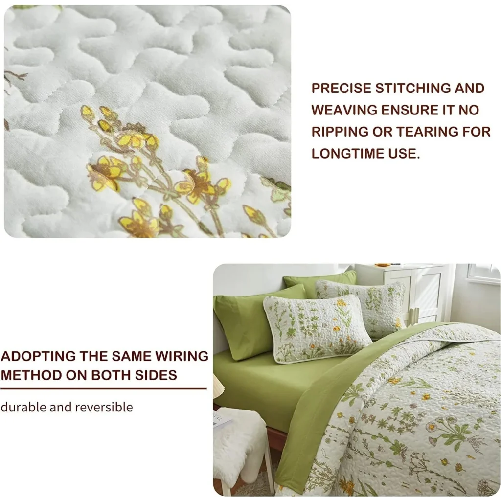 Quilted Coverlet & Pillowcases Set - Artistic Unleash