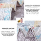 Quilted Coverlet & Pillowcases Set - Decorative Enhance
