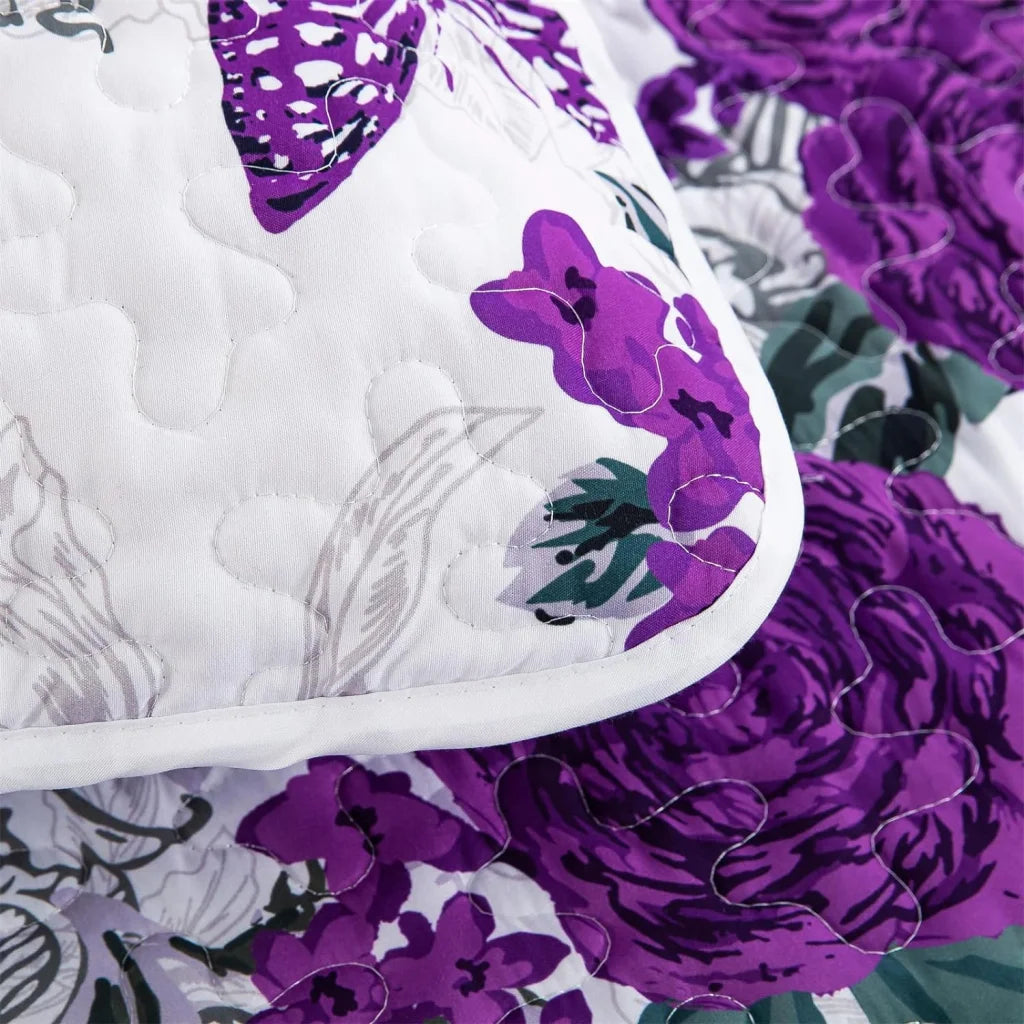 Quilted Coverlet & Pillowcases Set - Eclectic Add Unique