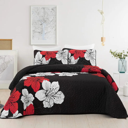 Quilted Coverlet & Pillowcases Set - Glorious Unmatched