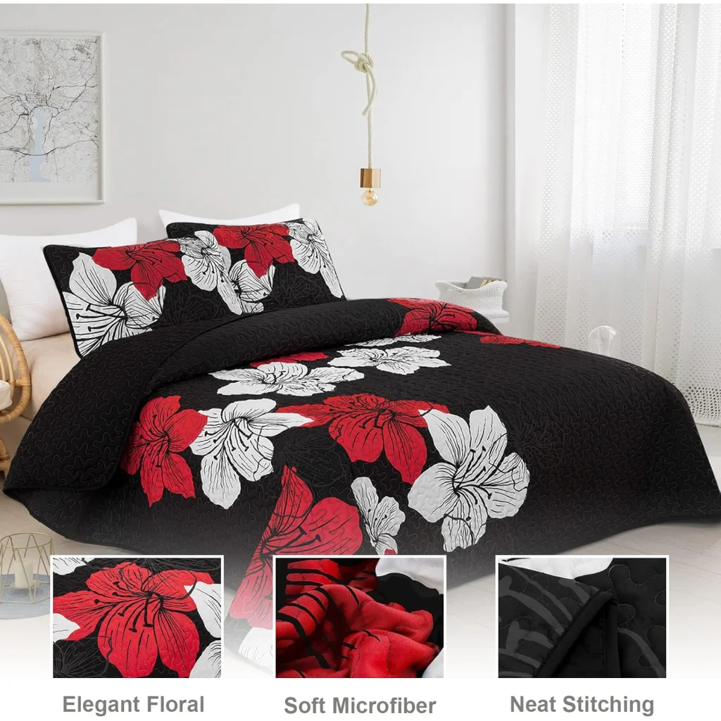 Quilted Coverlet & Pillowcases Set - Glorious Unmatched