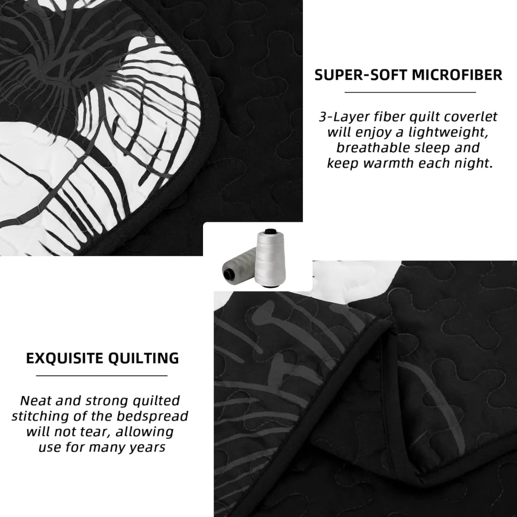 Quilted Coverlet & Pillowcases Set - Glorious Unmatched