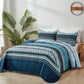 Quilted Coverlet & Pillowcases Set - Opalescent Shimmering