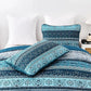 Quilted Coverlet & Pillowcases Set - Opalescent Shimmering