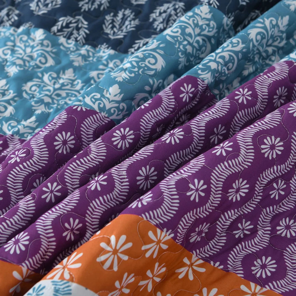 Quilted Coverlet & Pillowcases Set - Quirky Add Personality