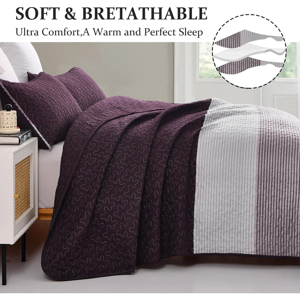 Quilted Coverlet & Pillowcases Set - Radiant Brighten