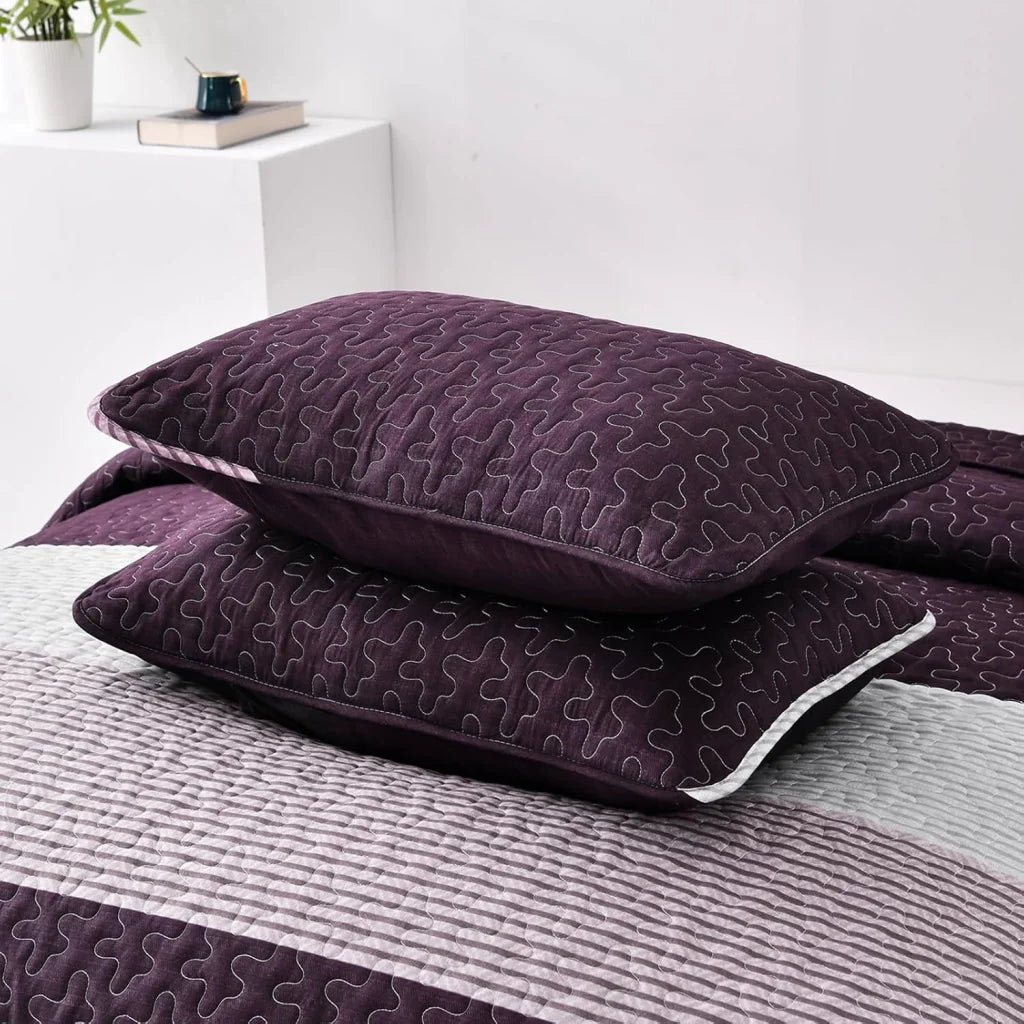 Quilted Coverlet & Pillowcases Set - Radiant Brighten