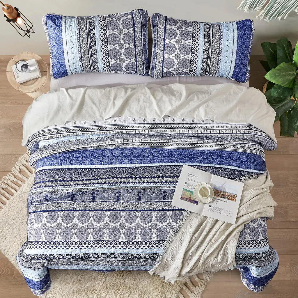 Quilted Coverlet & Pillowcases Set - Sophisticated Timeless