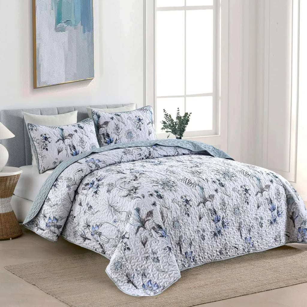 Quilted Coverlet & Pillowcases Set - Yearning for a Better
