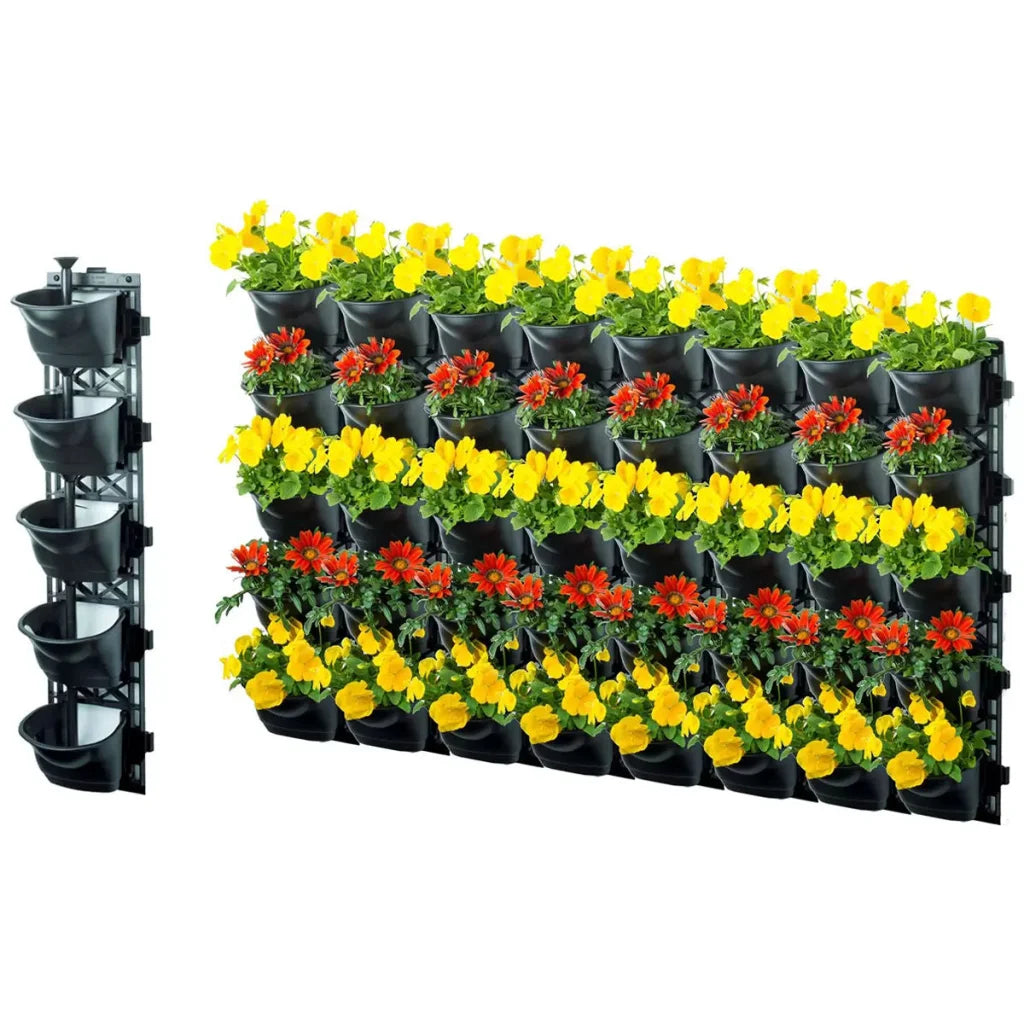 Quint vertical garden with 8 frames and 40 pots - Home &