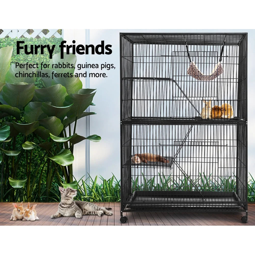 Rabbit Cage 4 Level Pet Hutch Bird Ferret Parrot Aviary Cat